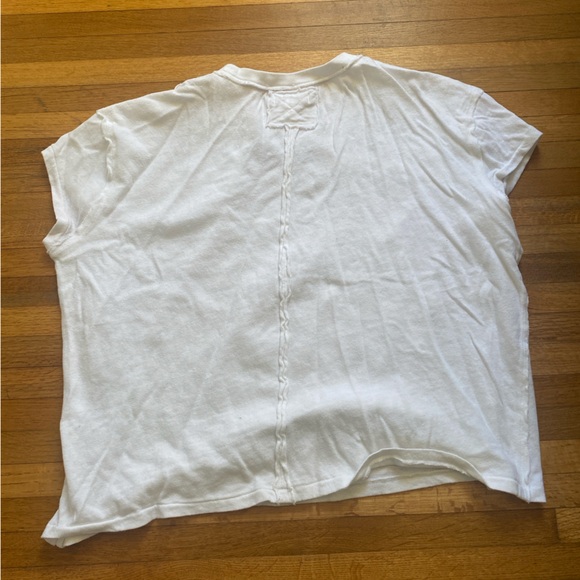Free People White Cutout Tee - Picture 4 of 4